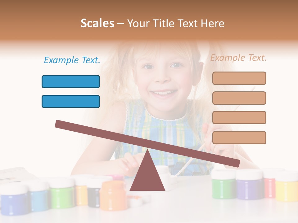 Colour Gelb Malen PowerPoint Template
