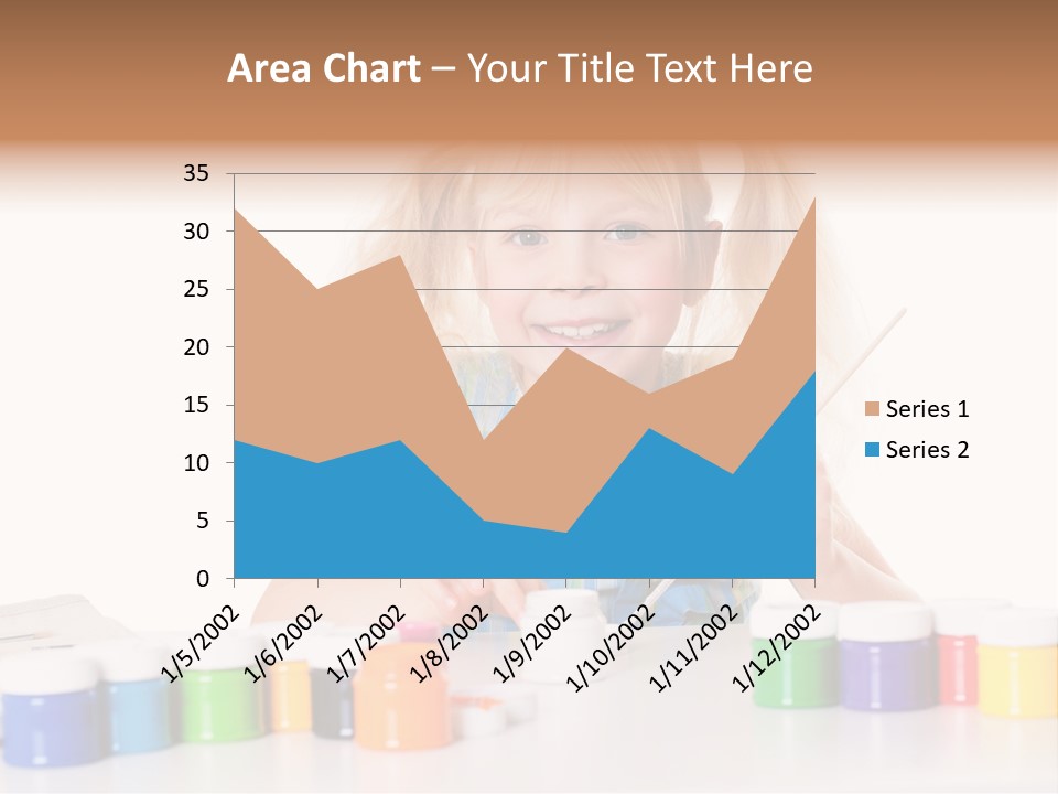 Colour Gelb Malen PowerPoint Template