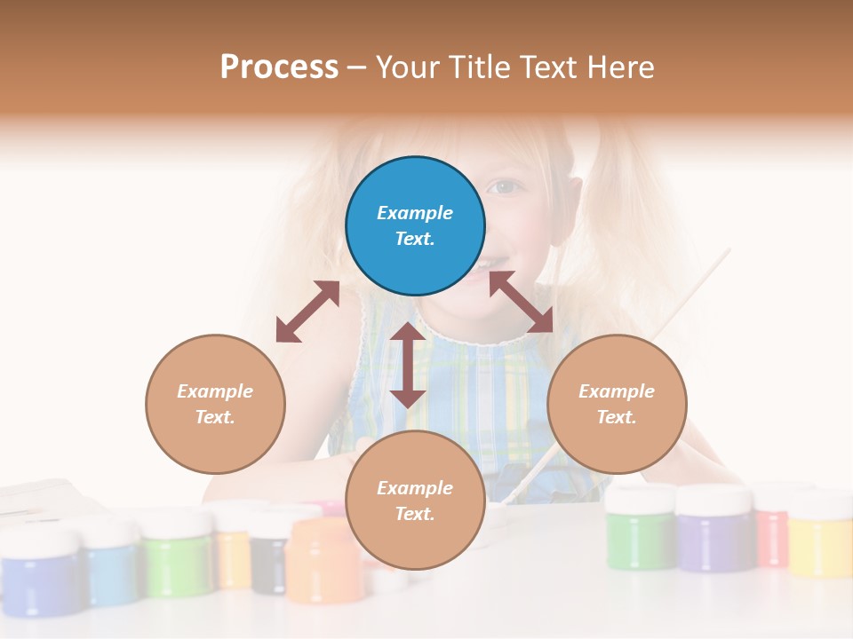 Colour Gelb Malen PowerPoint Template