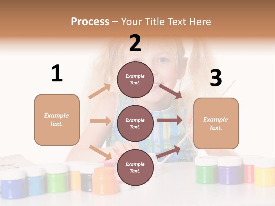 Colour Gelb Malen PowerPoint Template