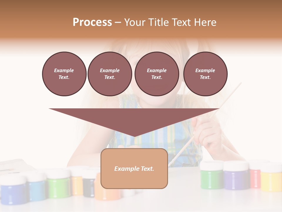 Colour Gelb Malen PowerPoint Template