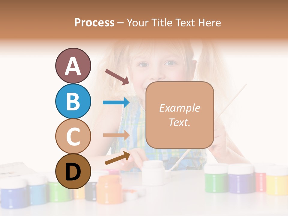 Colour Gelb Malen PowerPoint Template