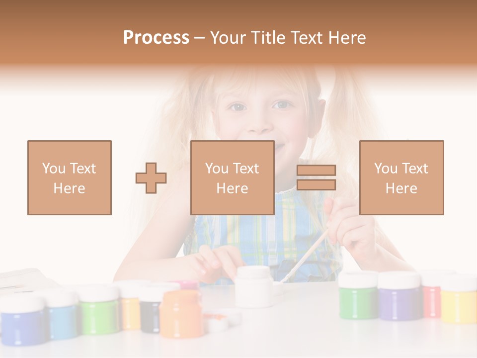 Colour Gelb Malen PowerPoint Template