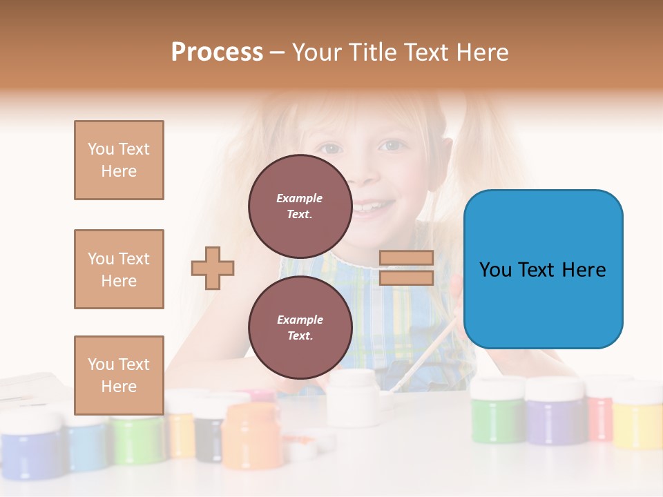 Colour Gelb Malen PowerPoint Template