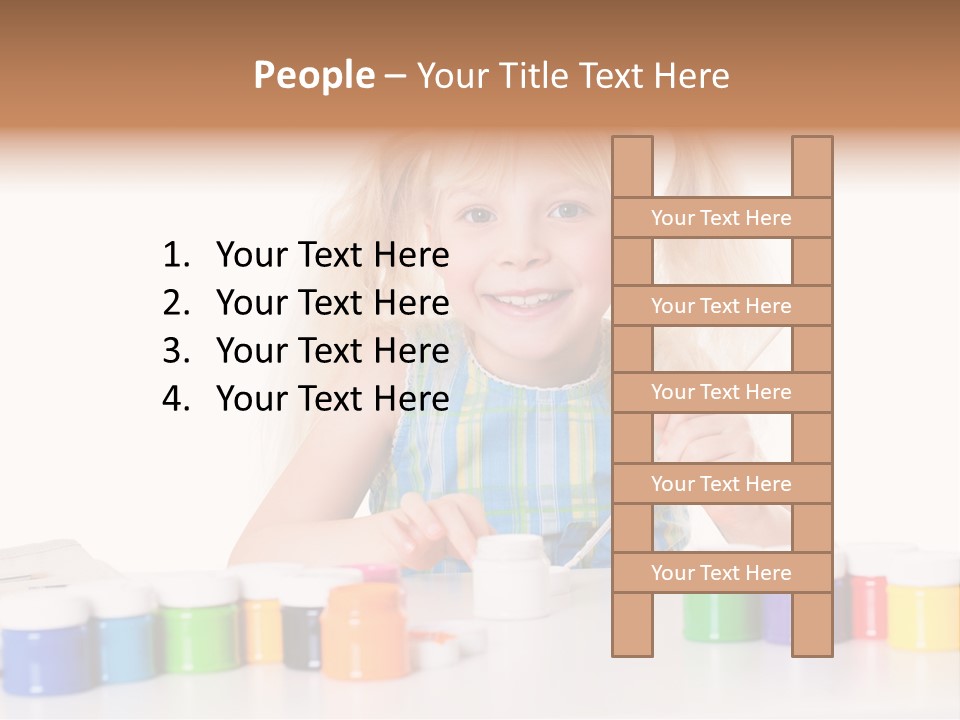Colour Gelb Malen PowerPoint Template