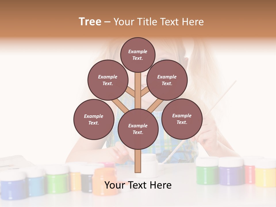 Colour Gelb Malen PowerPoint Template