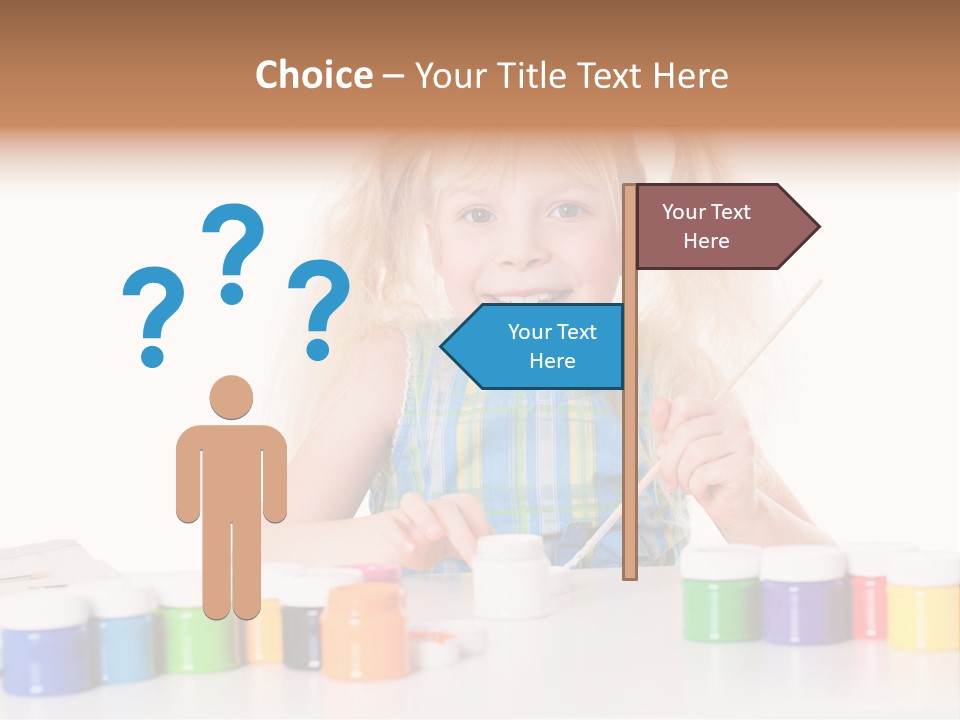 Colour Gelb Malen PowerPoint Template