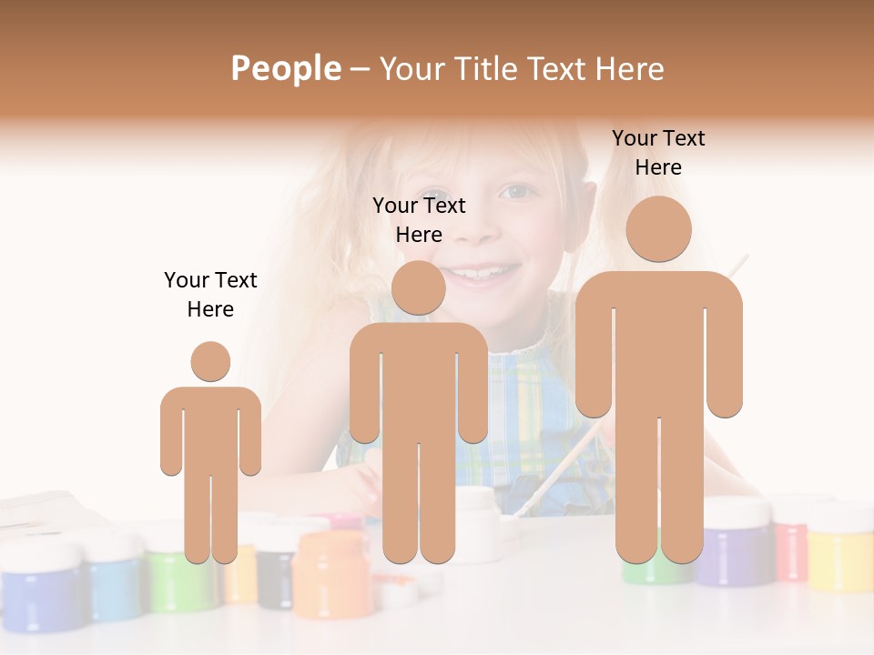 Colour Gelb Malen PowerPoint Template
