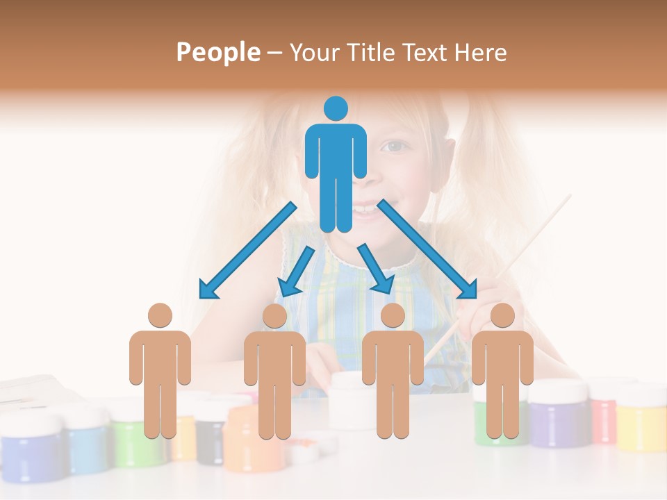 Colour Gelb Malen PowerPoint Template