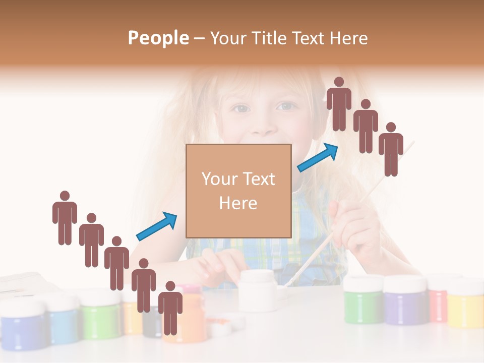 Colour Gelb Malen PowerPoint Template