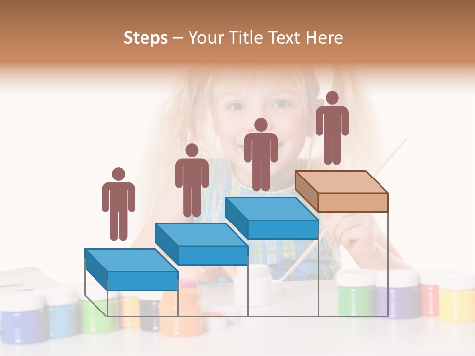 Colour Gelb Malen PowerPoint Template