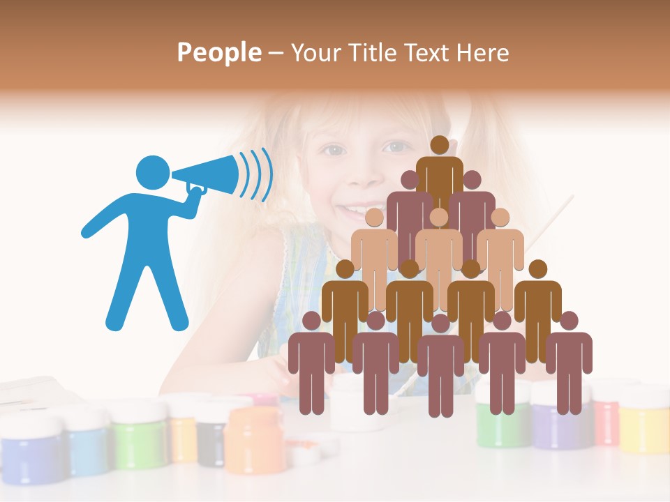 Colour Gelb Malen PowerPoint Template