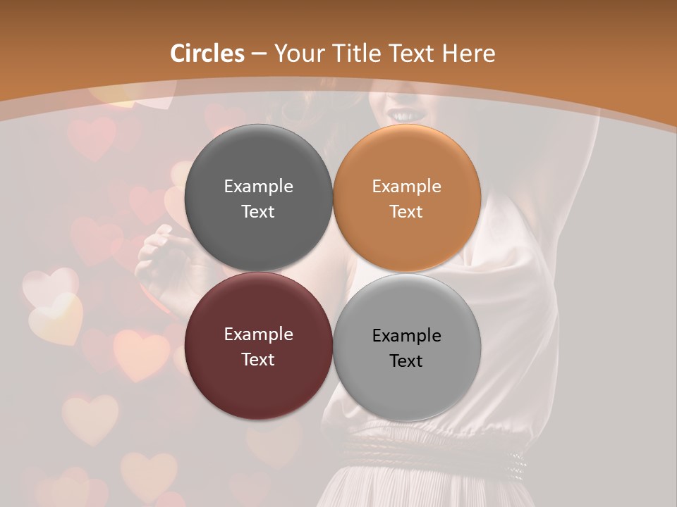 Liebe Frau Flirt PowerPoint Template