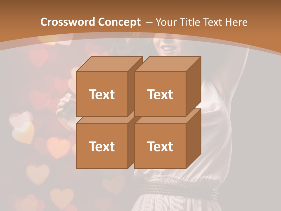 Liebe Frau Flirt PowerPoint Template