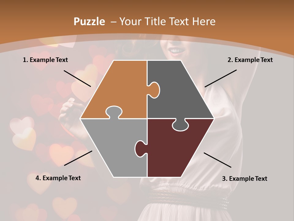 Liebe Frau Flirt PowerPoint Template