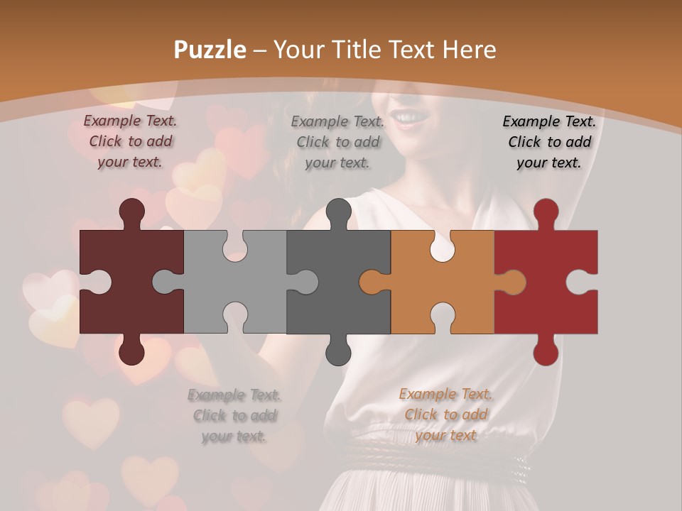 Liebe Frau Flirt PowerPoint Template