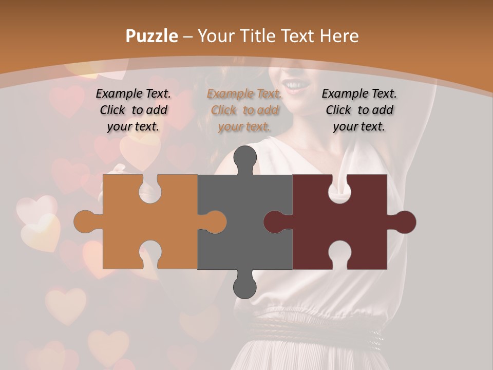 Liebe Frau Flirt PowerPoint Template