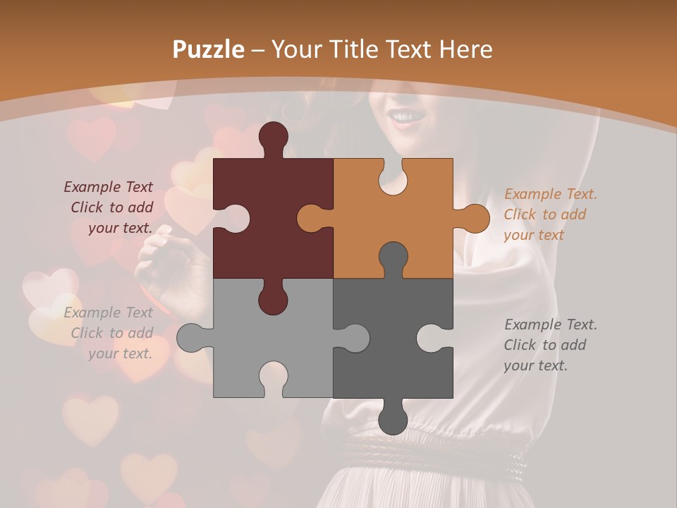 Liebe Frau Flirt PowerPoint Template