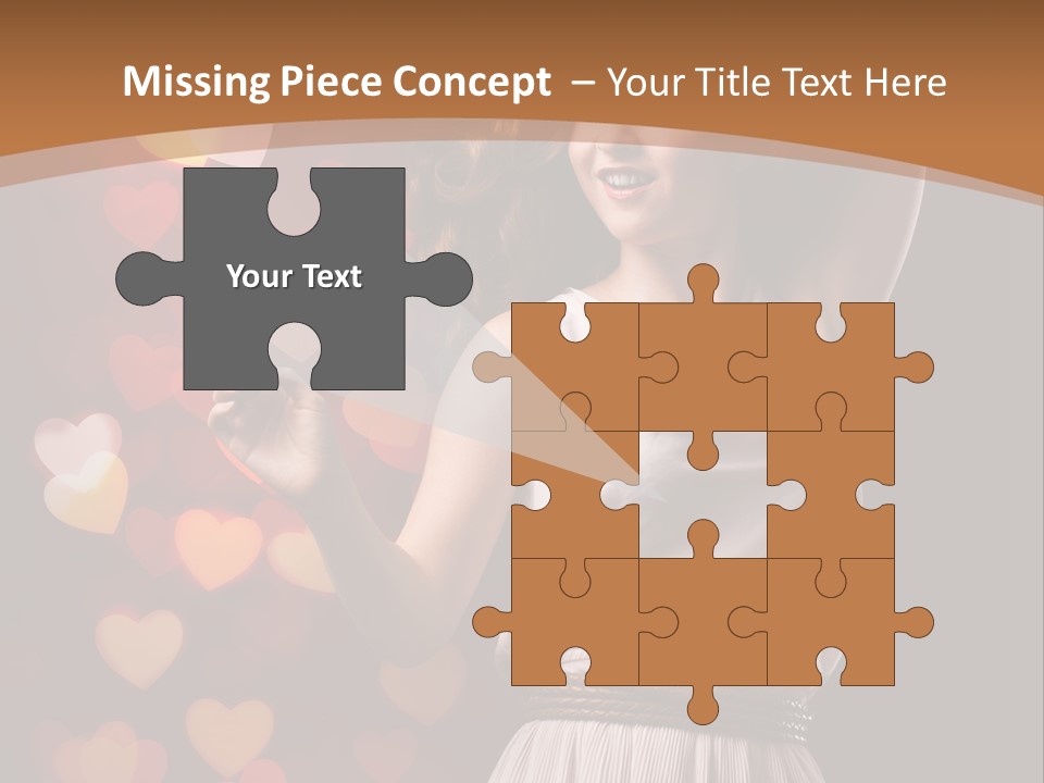 Liebe Frau Flirt PowerPoint Template