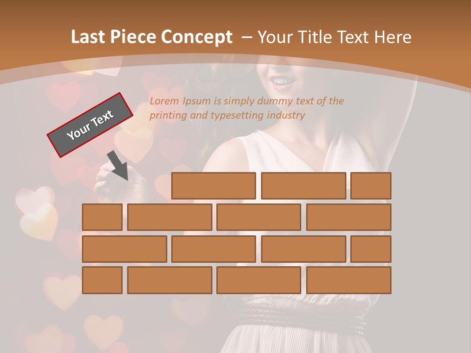 Liebe Frau Flirt PowerPoint Template