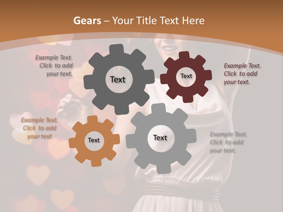 Liebe Frau Flirt PowerPoint Template