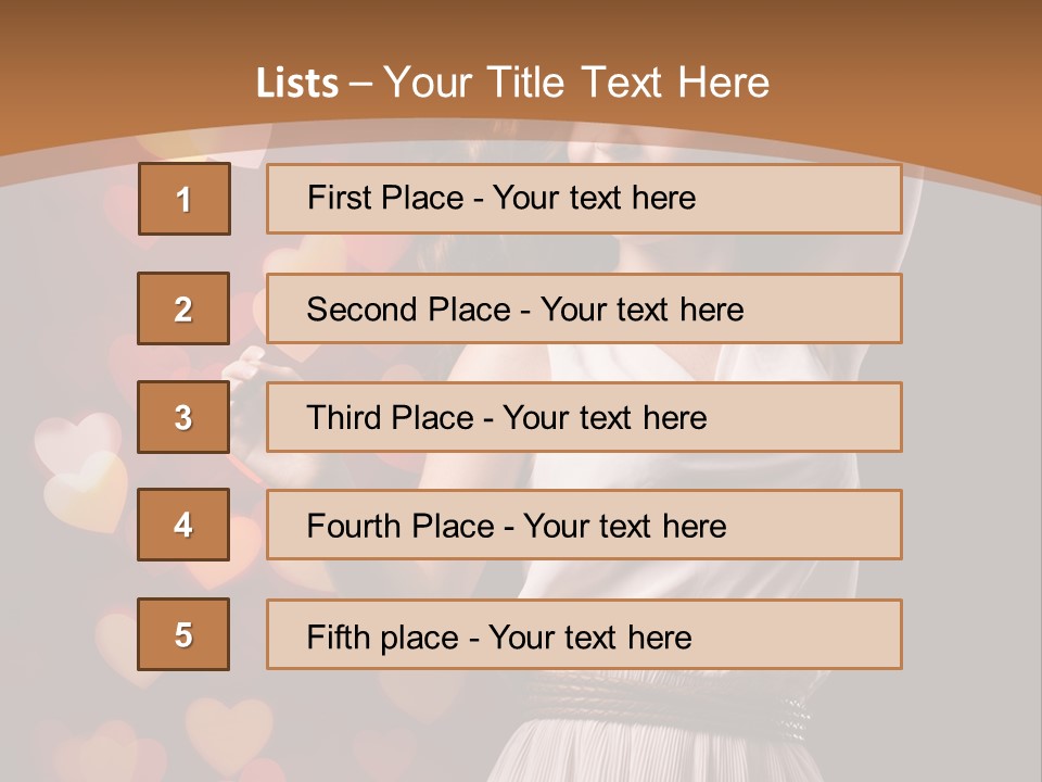 Liebe Frau Flirt PowerPoint Template