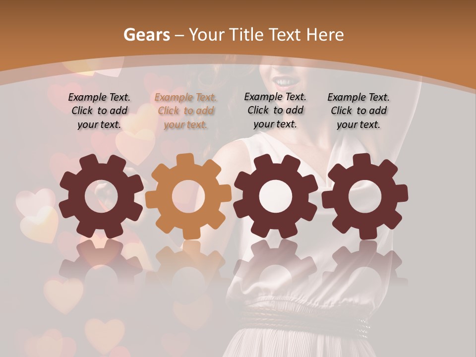 Liebe Frau Flirt PowerPoint Template