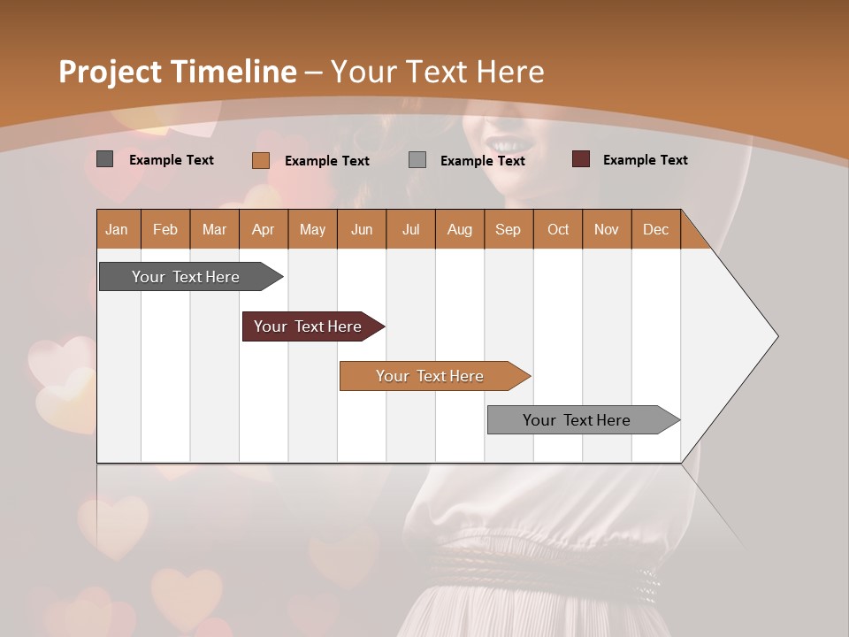 Liebe Frau Flirt PowerPoint Template