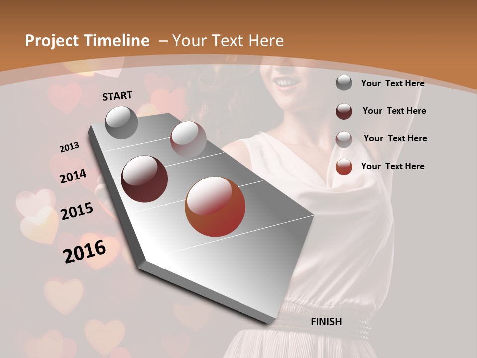 Liebe Frau Flirt PowerPoint Template