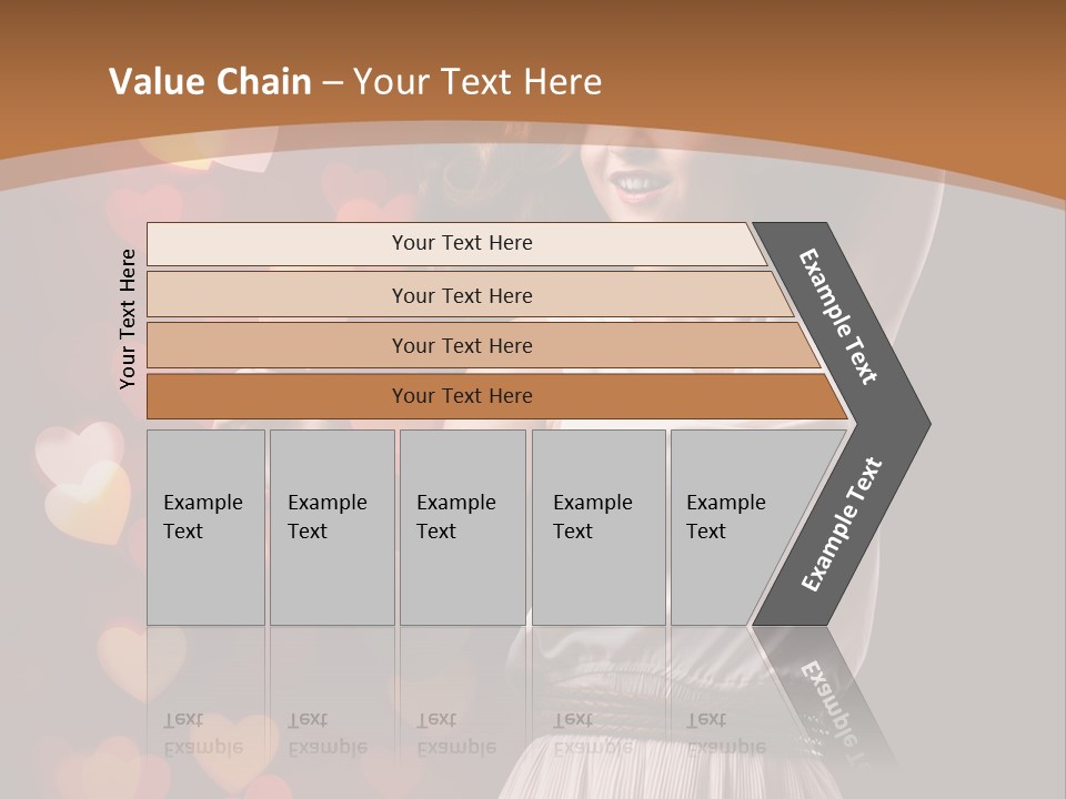 Liebe Frau Flirt PowerPoint Template