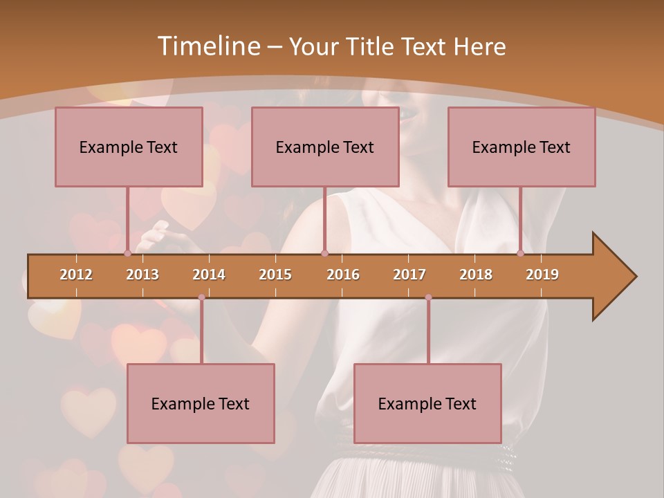 Liebe Frau Flirt PowerPoint Template