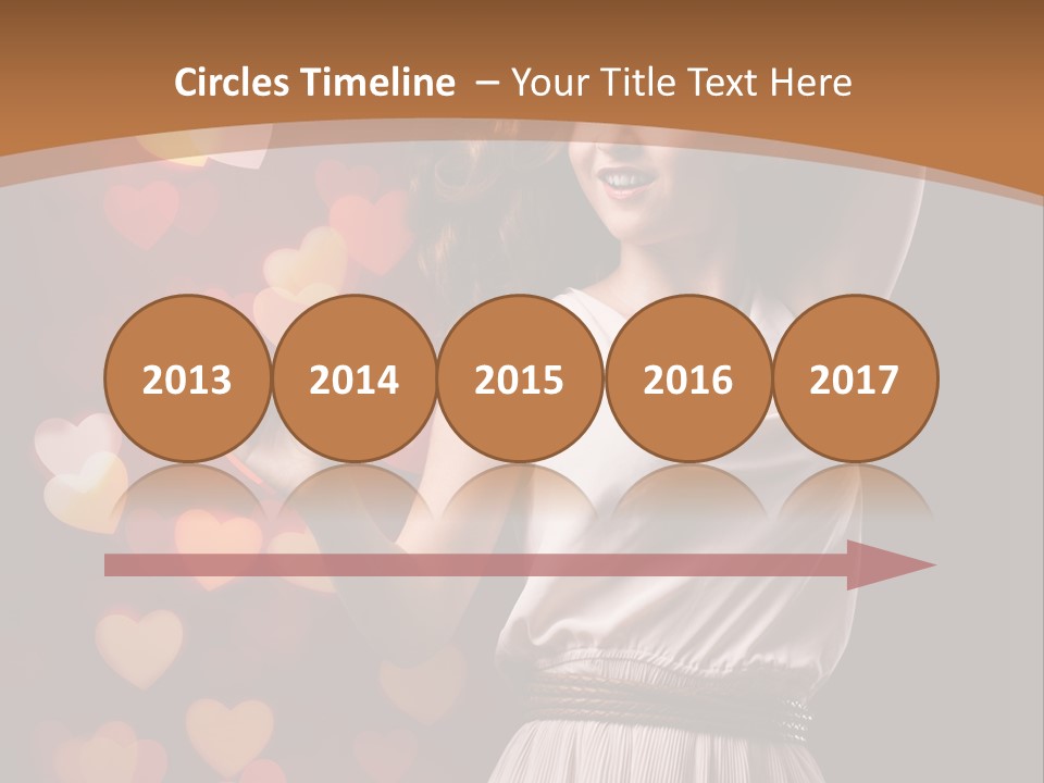 Liebe Frau Flirt PowerPoint Template