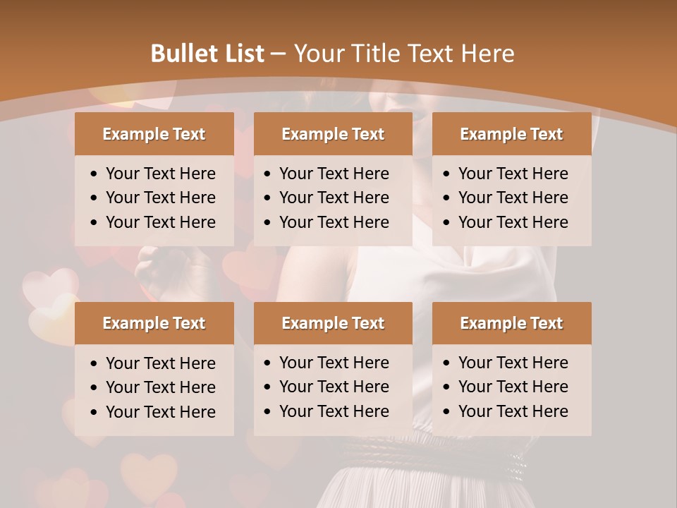 Liebe Frau Flirt PowerPoint Template