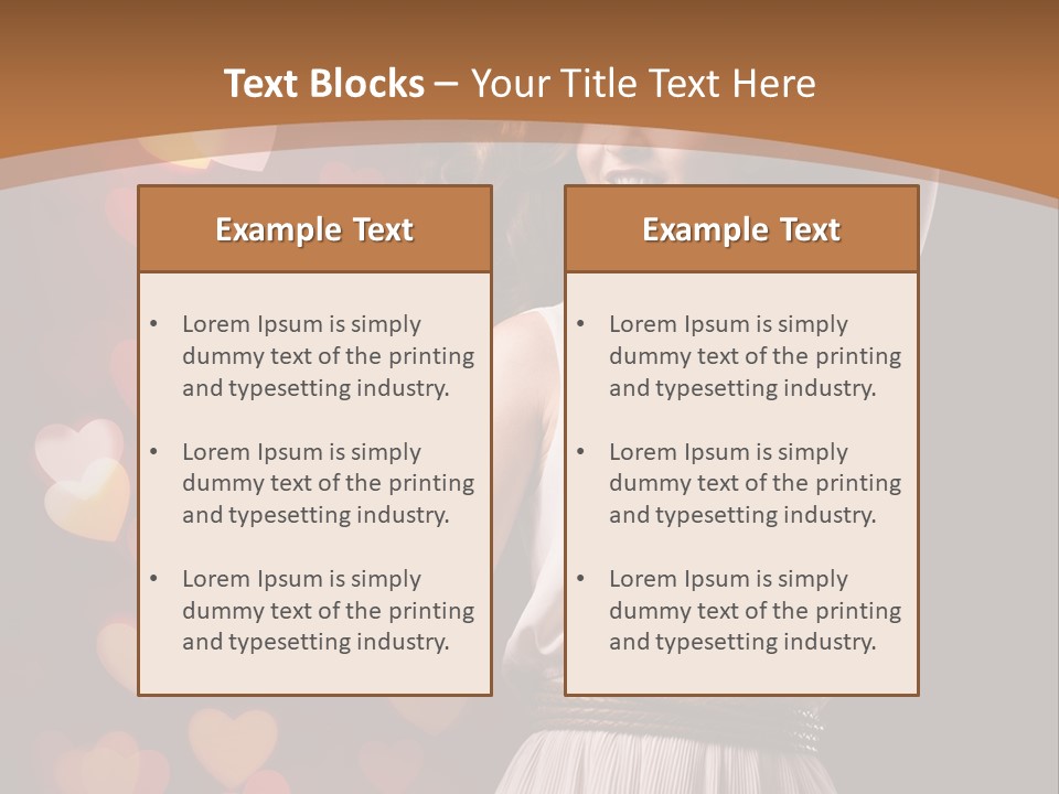 Liebe Frau Flirt PowerPoint Template