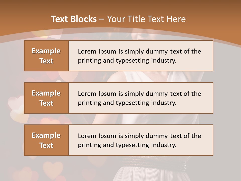 Liebe Frau Flirt PowerPoint Template