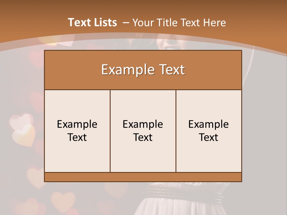 Liebe Frau Flirt PowerPoint Template