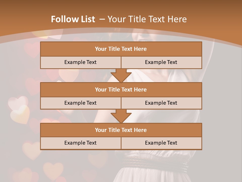 Liebe Frau Flirt PowerPoint Template