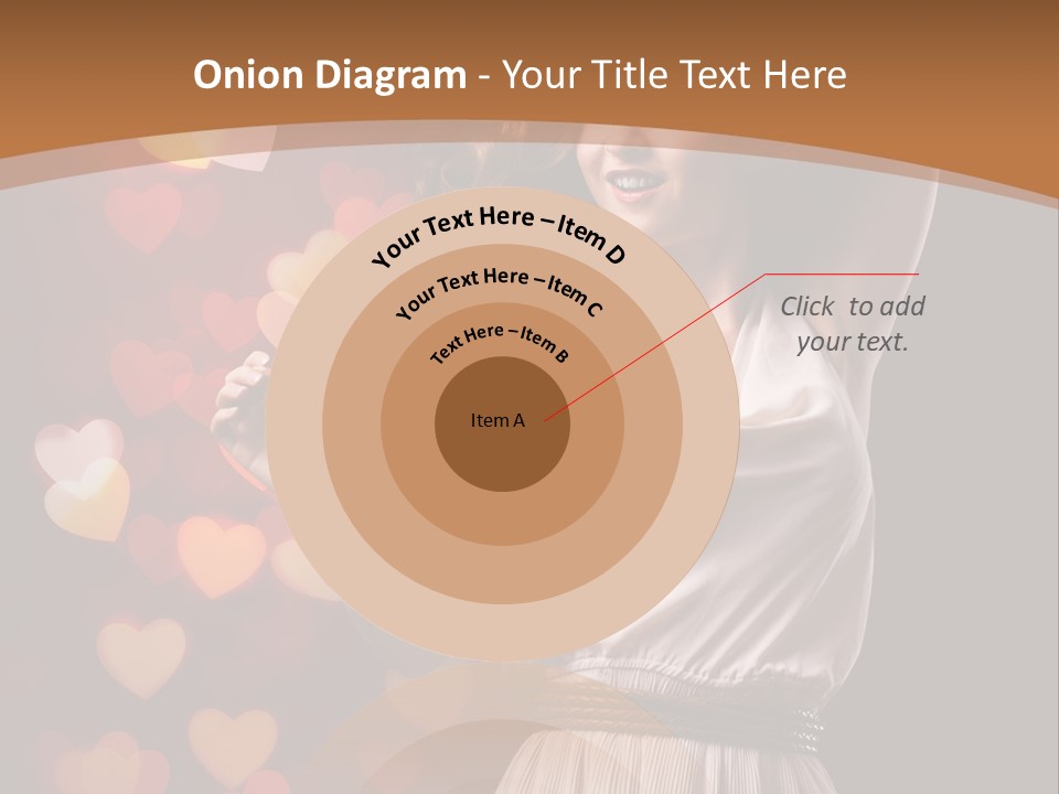 Liebe Frau Flirt PowerPoint Template