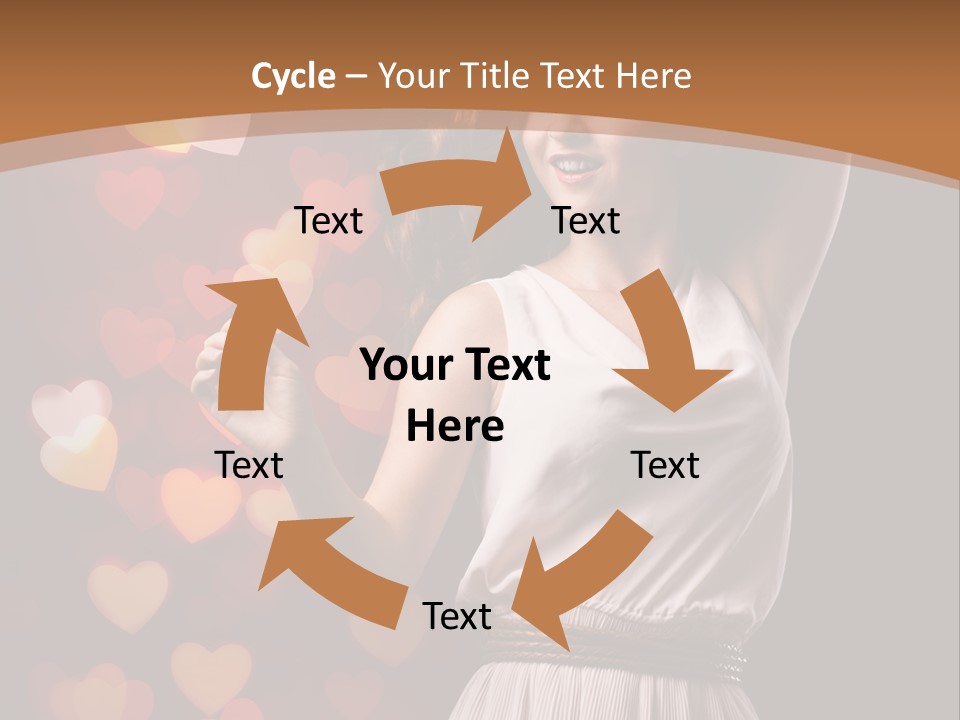 Liebe Frau Flirt PowerPoint Template