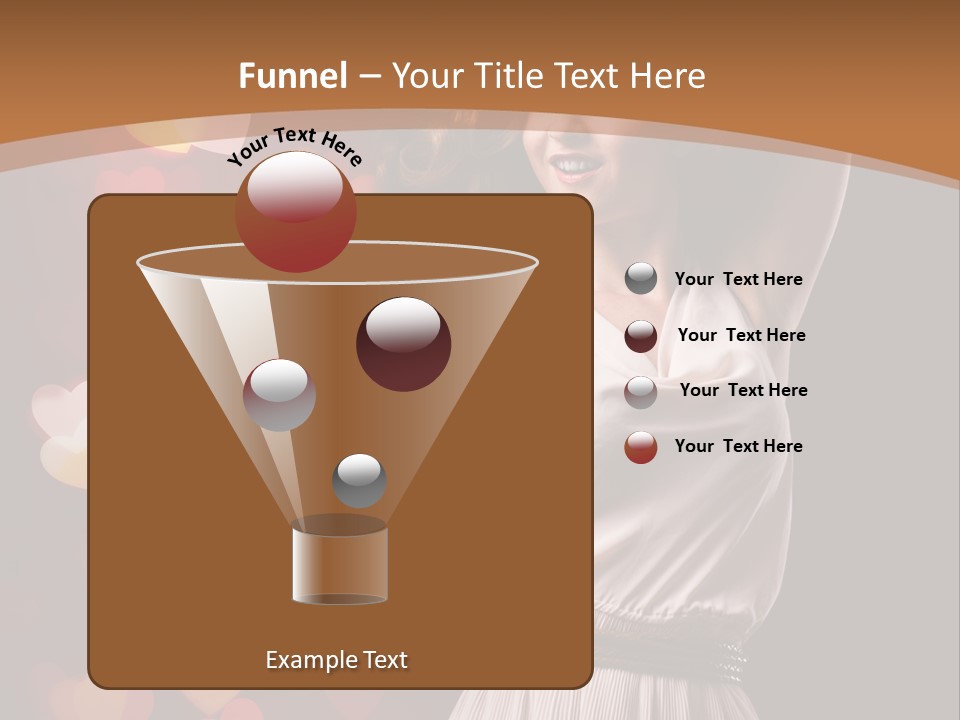 Liebe Frau Flirt PowerPoint Template