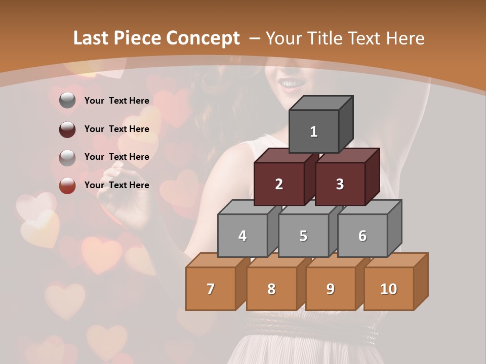 Liebe Frau Flirt PowerPoint Template