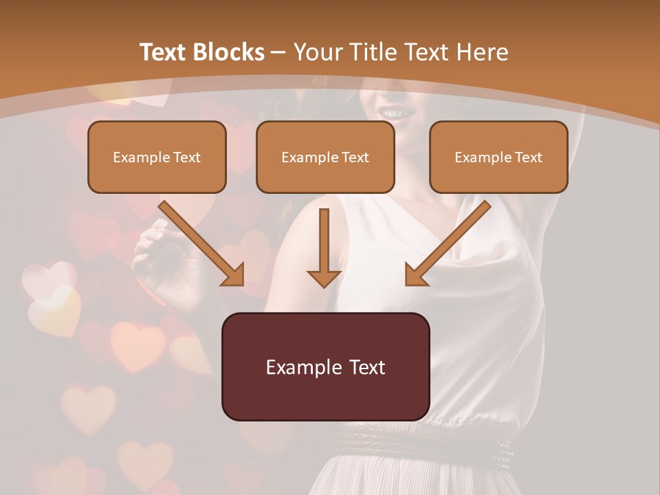 Liebe Frau Flirt PowerPoint Template