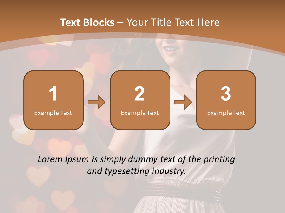 Liebe Frau Flirt PowerPoint Template