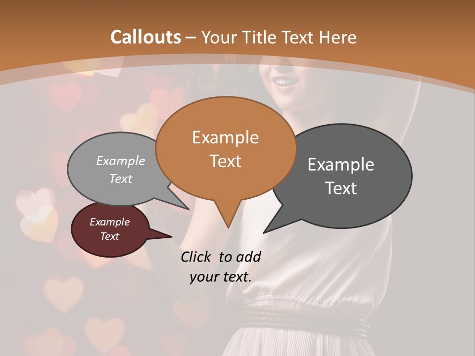 Liebe Frau Flirt PowerPoint Template