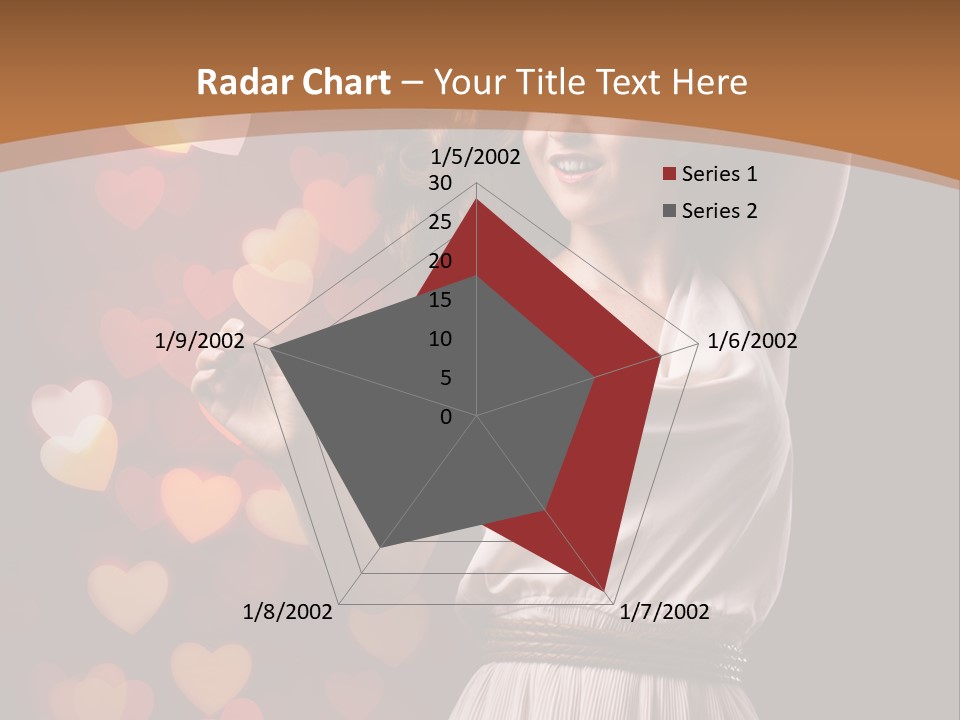 Liebe Frau Flirt PowerPoint Template