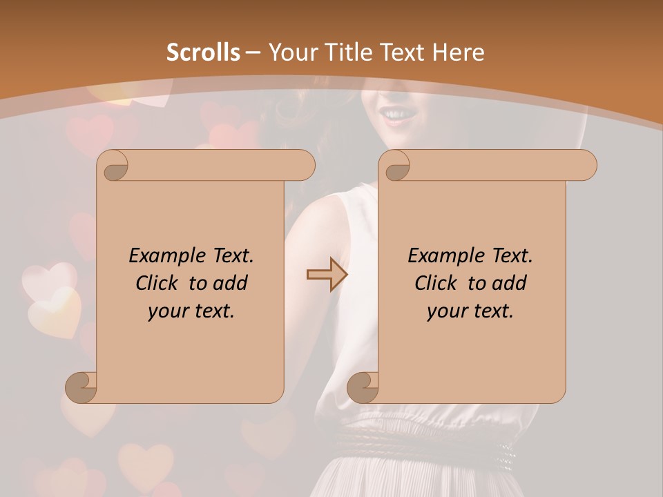 Liebe Frau Flirt PowerPoint Template