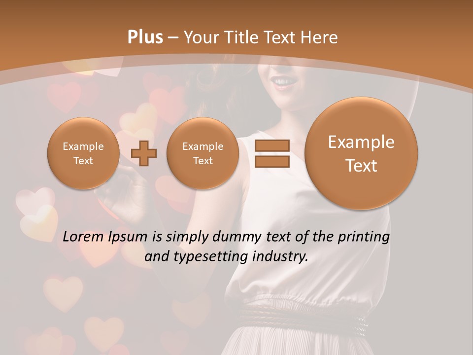 Liebe Frau Flirt PowerPoint Template