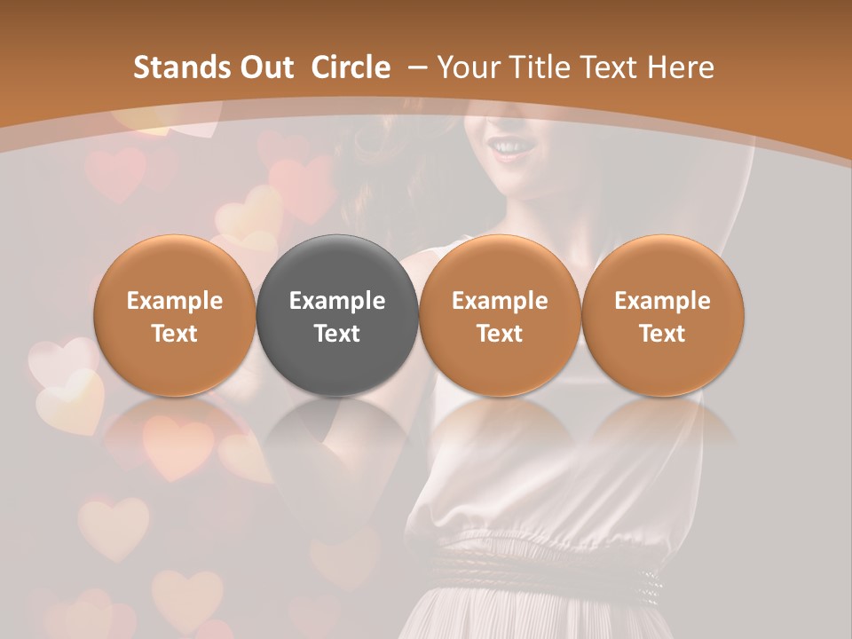 Liebe Frau Flirt PowerPoint Template