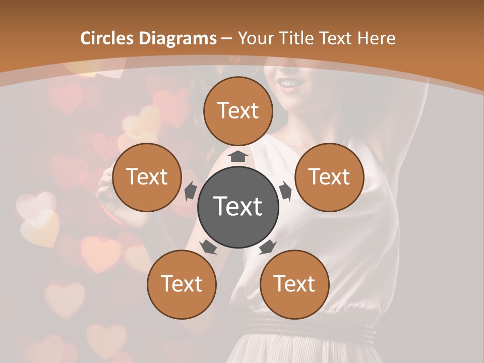 Liebe Frau Flirt PowerPoint Template