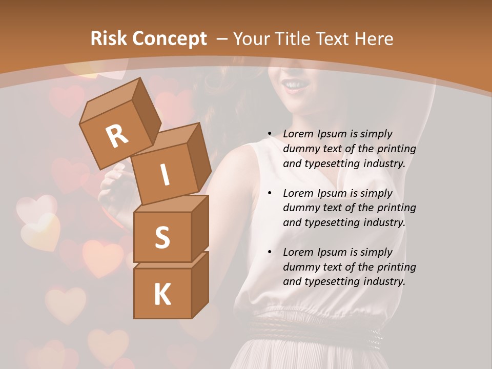 Liebe Frau Flirt PowerPoint Template